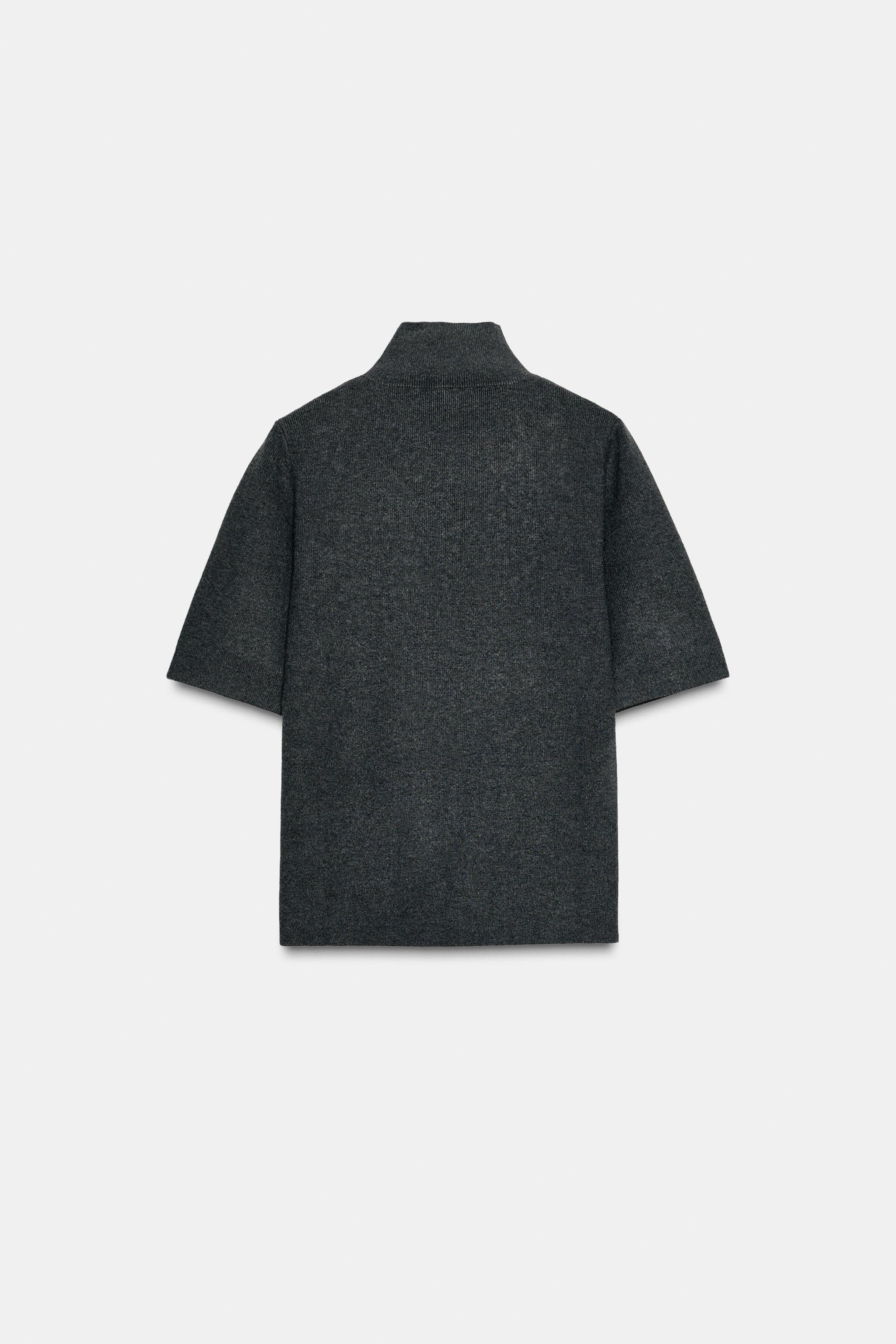 SHORT SLEEVE BEADED KNIT JUMPER